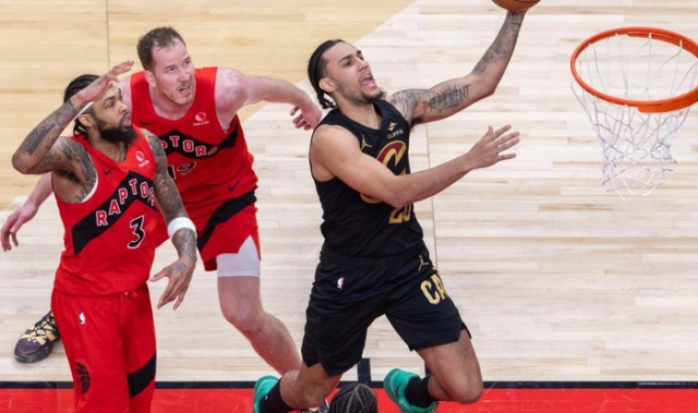星空体育-NBA季后赛：猛龙胜骑士|克利夫兰骑士队|詹姆斯·哈登|新华社|首轮|多诺万-米切尔_新浪体育_新浪新闻